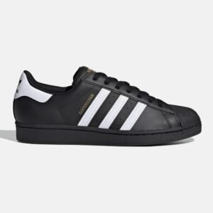 adidas superstar black white